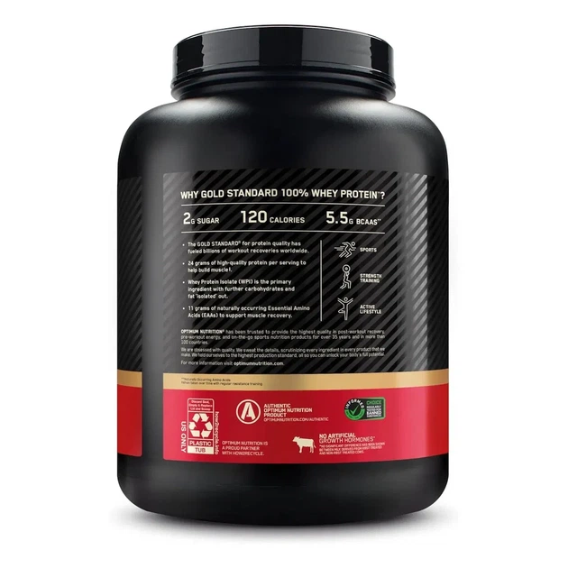 Сывороточный протеин Gold Standard 100% Whey Optimum Nutrition Печенье и крем 2100 г - изображение 3