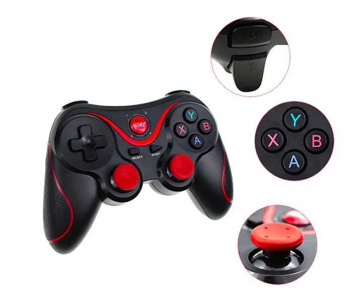 Беспроводной геймпад-джойстик GenGame X3 Bluetooth для ПК(С USB-передатчиком) Black - изображение 3