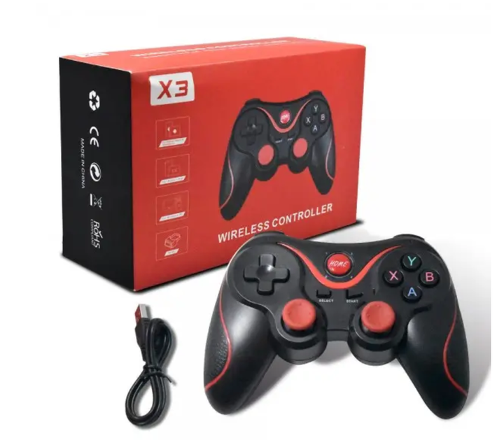 Беспроводной геймпад-джойстик GenGame X3 Bluetooth для ПК(С USB-передатчиком) Black - изображение 6