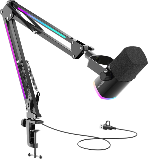 Мікрофон динамічний Fifine AM8PROT USB/XLR Black - изображение 2