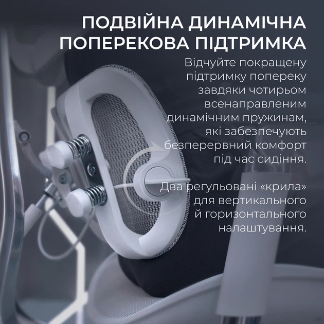 Крісло офісне Sihoo DORO S300 Mesh Light Grey - Фото 8 Крісло офісне Sihoo DORO S300 Mesh Light Grey - зображення 8
