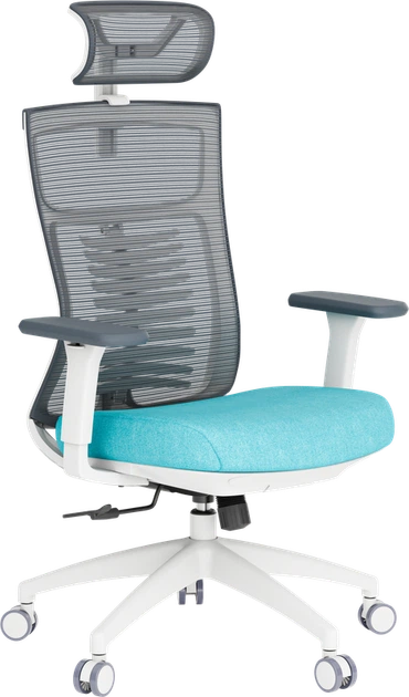 Крісло офісне OfficePro Balance OC550-W-DG-BL - Фото 5 Крісло офісне OfficePro Balance OC550-W-DG-BL - зображення 5
