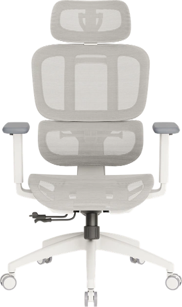 Крісло офісне OfficePro Skyline OC680-W-LG-LG - Фото 2 Крісло офісне OfficePro Skyline OC680-W-LG-LG - зображення 2
