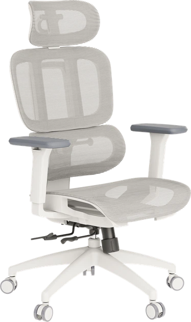 Крісло офісне OfficePro Skyline OC680-W-LG-LG - Фото 8 Крісло офісне OfficePro Skyline OC680-W-LG-LG - зображення 8