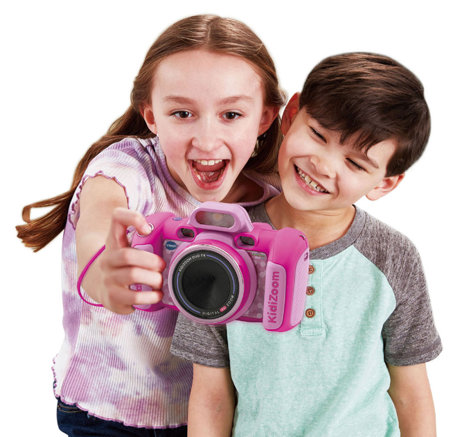 Цифрова камера VTech KidiZoom Duo FX Рожевий з навушниками (3417765199523) - зображення 4