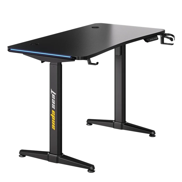 Комп’ютерний стіл з електрорегулюванням висоти Anda Seat Terminator RGB Black - Фото 1 Комп’ютерний стіл з електрорегулюванням висоти Anda Seat Terminator RGB Black - зображення 1