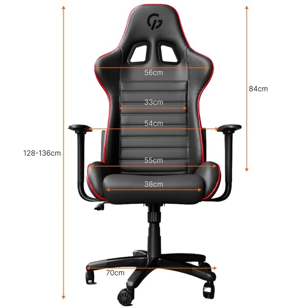 Крісло GamePro Rush (GC-575-Black-Red) - изображение 15