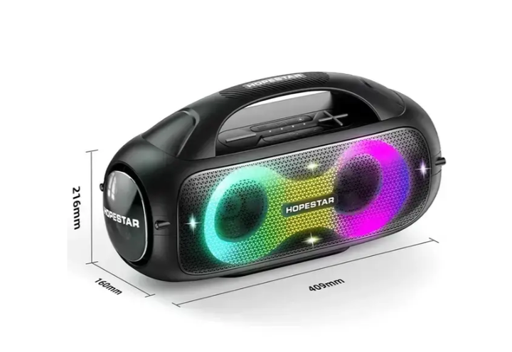 Портативна бездротова колонка Hopestar A50 Party 80W з підтримкою USB/SD/TF з басами та захистом IPX5 - зображення 5