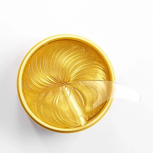 Патчи под глаза BIOAQUA Golden Elastic Moisturizing Eye Mask золотые (60 шт / 30 пар) – увлажняющие эластичные с лопаткой - изображение 3