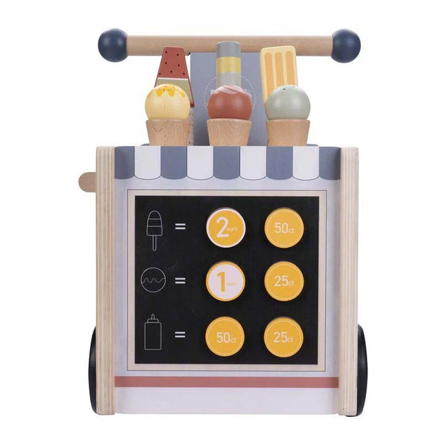 Біговел Quint Wooden Balance Bike Ice Cream Cart Jack & Jacky (640040) (8716096020199) - зображення 5