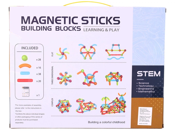 Магнітний конструктор Magboss будівельний 102 елементи 82870 (5904041140273) - зображення 3