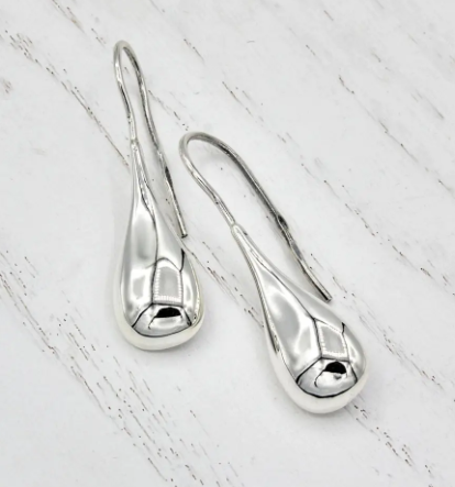 Серьги серебряные Капля SE 925 - изображение 2