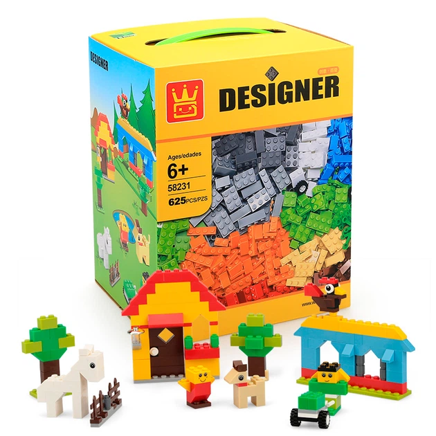 Klocki konstrukcyjne Wange DIY w stylu LEGO 625 elementów 57988 (6945642809946) - obraz 6