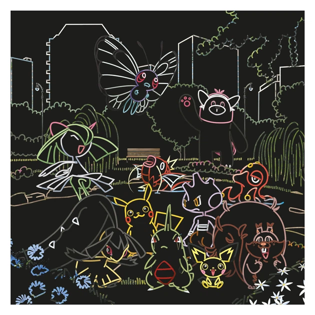 Zestaw kreatywny Karty zdrapki i długopis Pokémon (9789044765847) - obraz 2