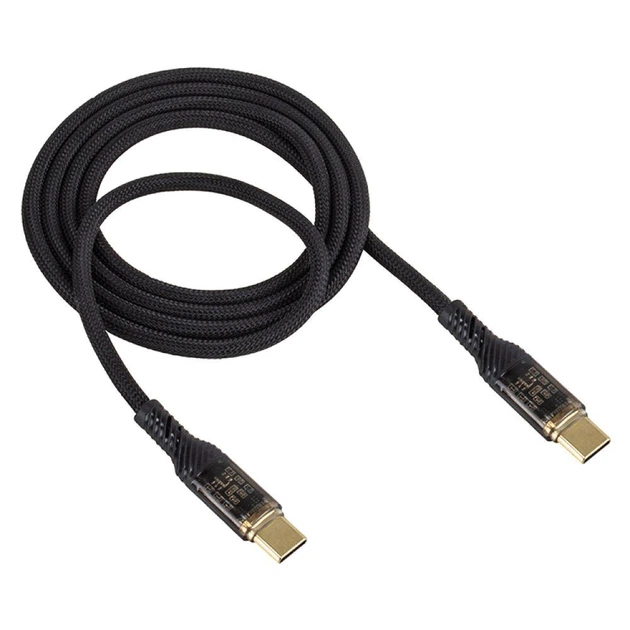 Кабель USB WALKER C950 Type-C to Type-C Black - изображение 2