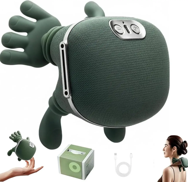 Массажер для шеи и плеч RIAS SO с инфракрасным прогревом USB Green (3_07850) - Фото 5 Массажер для шеи и плеч RIAS SO с инфракрасным прогревом USB Green (3_07850) - изображение 5