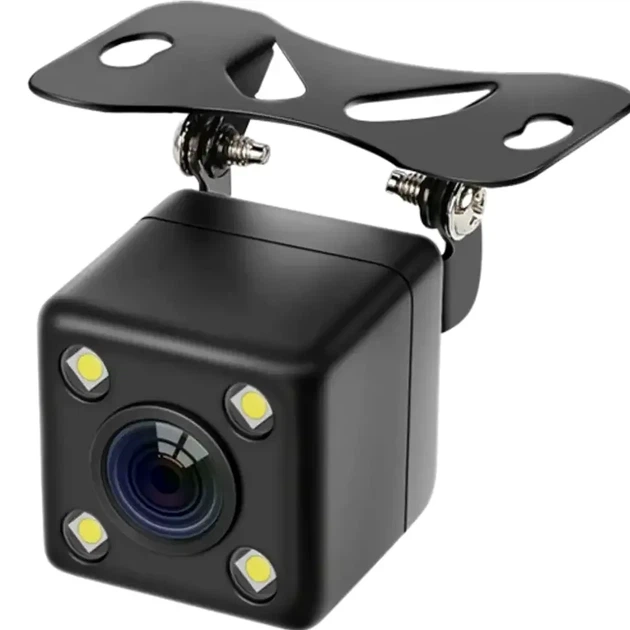 Камера заднего вида HD с подсветкой 4LED углом обзора 360 проводная для автомобиля CAR CAM 707 черная - изображение 2