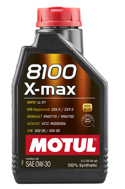 Олива Motul 8100 X-Max SAE 0W30 1Л - Фото 1 Олива Motul 8100 X-Max SAE 0W30 1Л - зображення 1