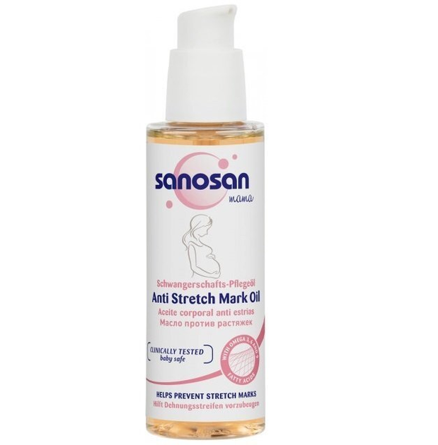 Олія від розтяжок Sanosan Mama Anti Stretch Mark Oil для вагітних, 100 мл - изображение 2