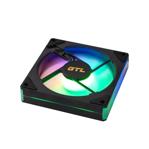 Вентилятор 120 мм, GTL Warp, Black, PWM ARGB (GTL-120WL1B ARGB) - Фото 3 Вентилятор 120 мм, GTL Warp, Black, PWM ARGB (GTL-120WL1B ARGB) - изображение 3