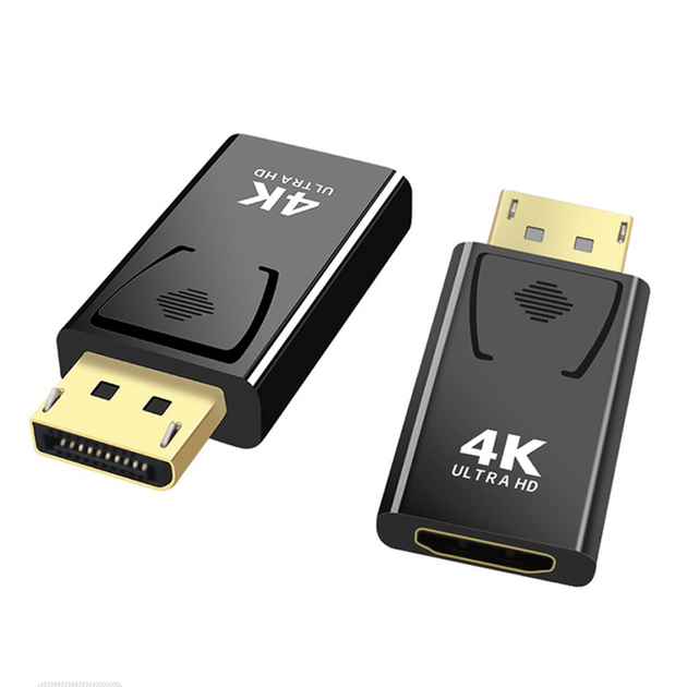 Адаптер DisplayPort на HDMI 4K 30Hz перехідник DP тато HDMI мама - Фото 1 Адаптер DisplayPort на HDMI 4K 30Hz перехідник DP тато HDMI мама - зображення 1