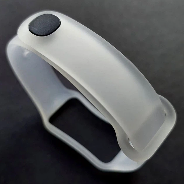 Ремешок силиконовый MRK для фитнес браслета Mi Smart Band 9 Active Transparent White (mrk6071) - изображение 2