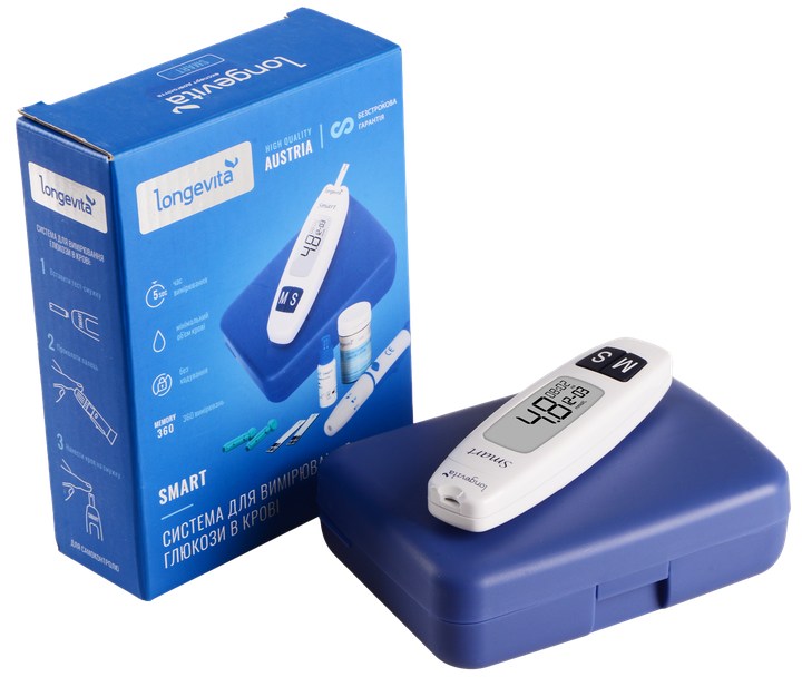 Глюкометр LONGEVITA Smart Система для вимір.глюкози в крові - изображение 10