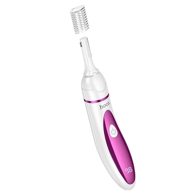 Тример Hoco HP80 4в1 ladies trimmer and shaver 300 mAh LED дисплей акумуляторна жіноча бритва Rose red - изображение 5