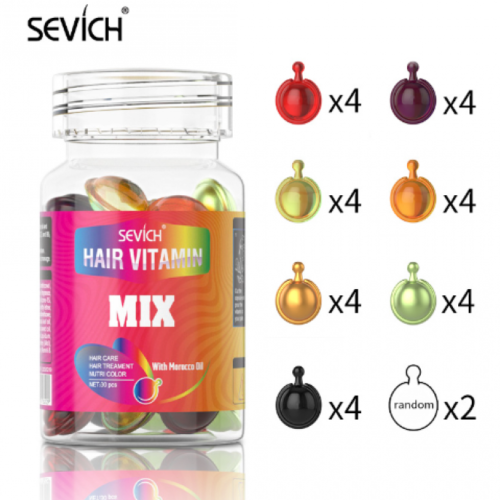 Витаминные капсулы Sevich Hair Vitamin Mix для лечения и блеска волос 1 г х 30 шт (6971774282029) - изображение 3
