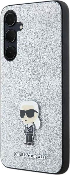 Панель Karl Lagerfeld Fixed Glitter Ikonik Metal Pin для Samsung Galaxy A35 Silver (KLHCSA35GCNPSG) - зображення 3