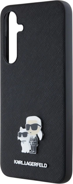 Etui Karl Lagerfeld Saffiano Karl&Choupette Pin do Samsung Galaxy A35 Black (KLHCSA35SAKCNPK) - obraz 6