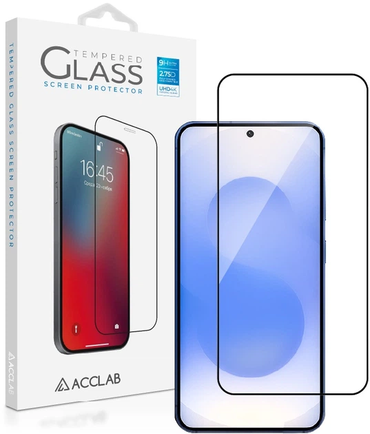 Защитное стекло для смартфона Samsung S26 Acclab Full Glue ESD Black (1283126633904) - Фото 2 Защитное стекло для смартфона Samsung S26 Acclab Full Glue ESD Black (1283126633904) - изображение 2