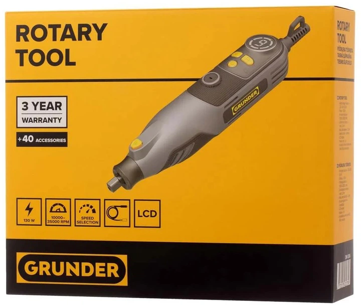 Szlifierka elektryczna Grunder prosta DM-130K 130 W (4772013432739) - obraz 4