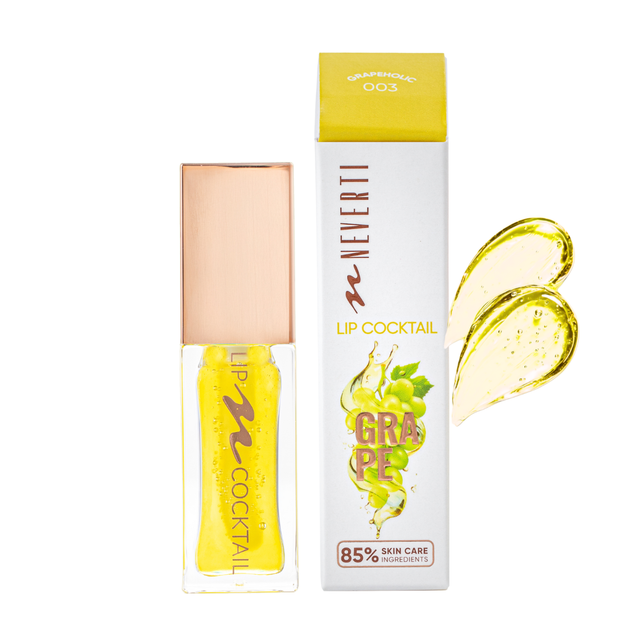 Олія для губ зволожувальна Neverti Lip Cocktail з вітаміном Е, 7 мл, 003 Grape (NP805) - Фото 1 Олія для губ зволожувальна Neverti Lip Cocktail з вітаміном Е, 7 мл, 003 Grape (NP805) - зображення 1