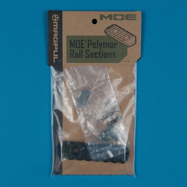 Планка Magpul MOE Polymer Rail Weaver/Picatinny на 7 ячеек пластиковая черный - изображение 2