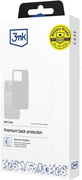 Панель 3MK Matt Case для Motorola Moto E14/G04/G04S Black (5903108582704) - зображення 2