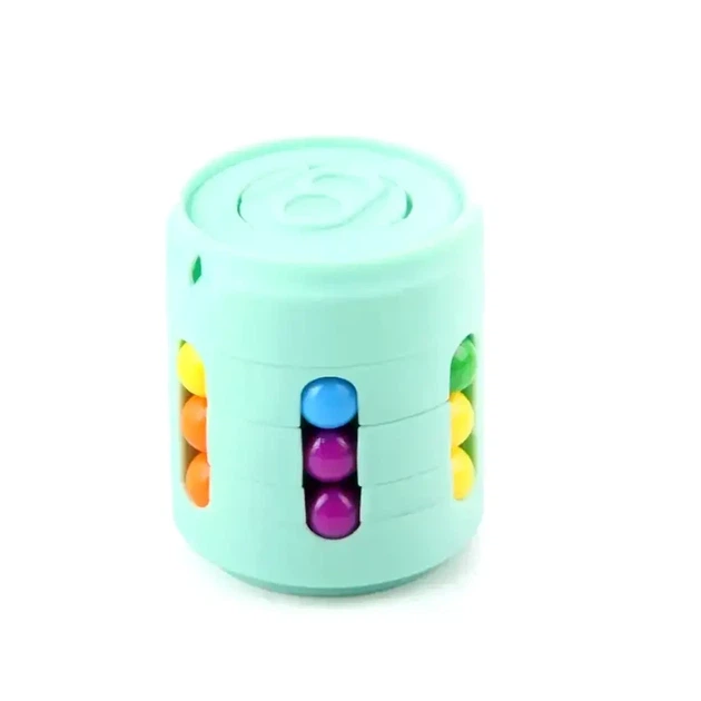 Головоломка антистрес Cans Spinner Cube для дітей з АБС-пластику з режимами гри мультиплеєр та пам'ять вік від 3 років Бірюзовий - Фото 4 Головоломка антистрес Cans Spinner Cube для дітей з АБС-пластику з режимами гри мультиплеєр та пам'ять вік від 3 років Бірюзовий - зображення 4