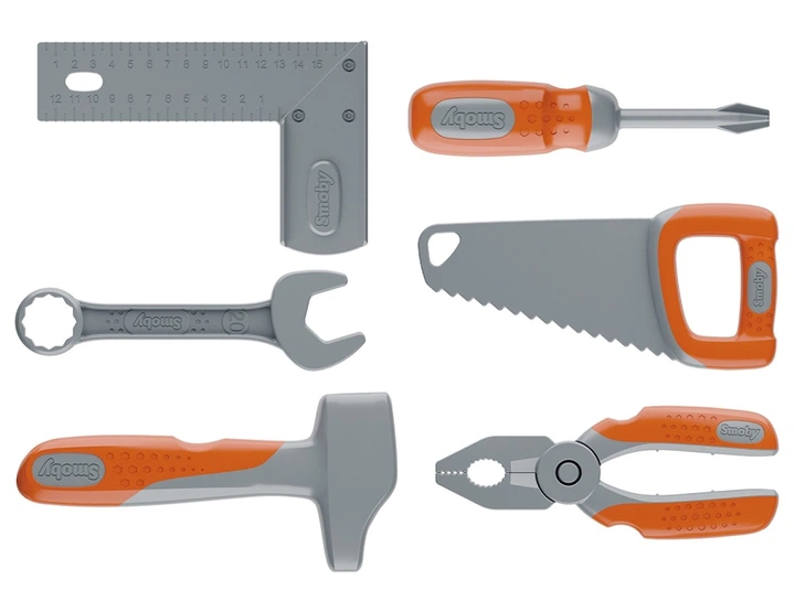 Zestaw zabawkowy Smoby Skrzynka narzędziowa Black & Decker 7 elementów (3032163609407) - obraz 3