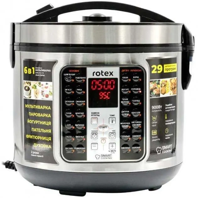 Мультиварка Rotex RMC401-B - Фото 1 Мультиварка Rotex RMC401-B - зображення 1