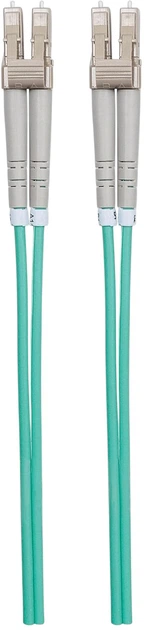 Patchcord Intellinet OM3 LC‑LC Duplex 3 m Turquoise (766623750066) - obraz 2