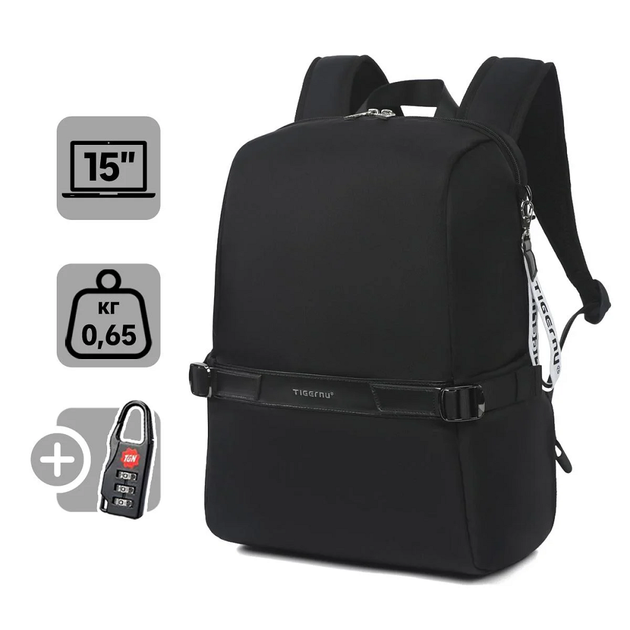 Рюкзак Tigernu T-B9511 15" Black - Фото 5 Рюкзак Tigernu T-B9511 15" Black - зображення 5
