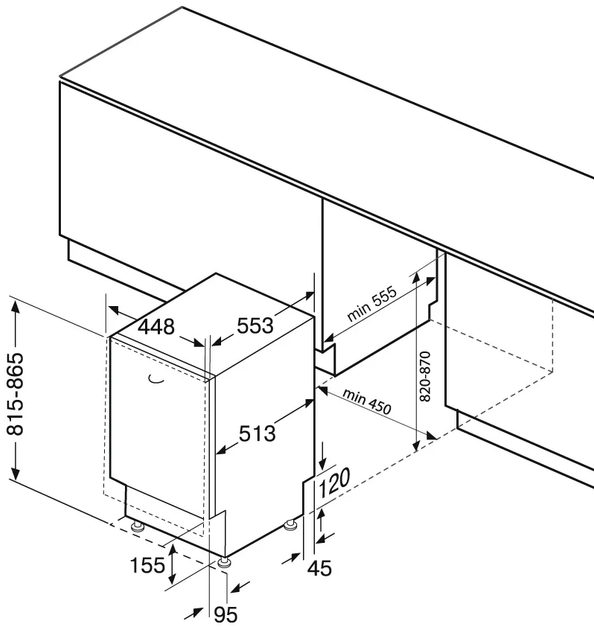 Вбудовувана посудомийка Fabiano FBDW 6410R 8161.410.1950 - изображение 4
