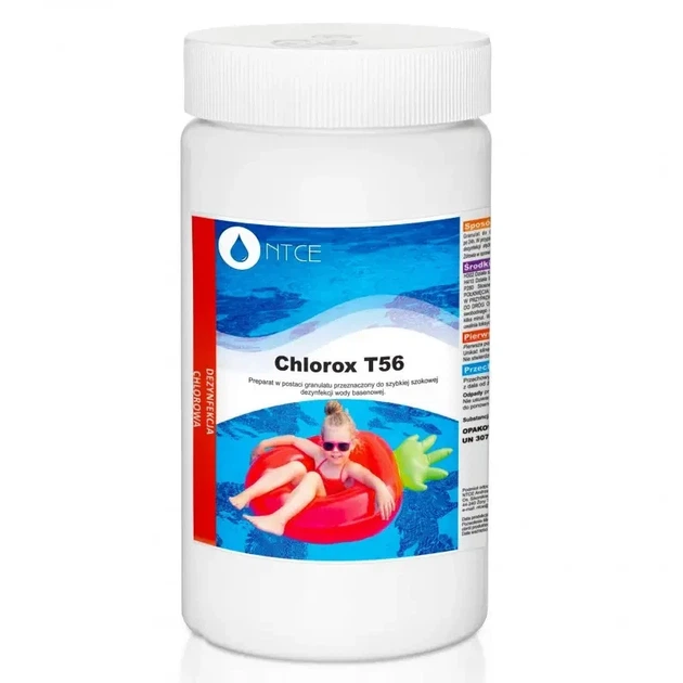 Гранулы хлора Chlorox T56 для бассейна 1 кг - изображение 2