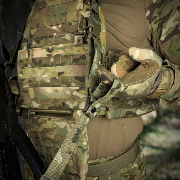 Ремінь збройовий RAGNAROK "FORSETI" QD двоточковий еластичний Multicam FORSETI-QD-M - зображення 3