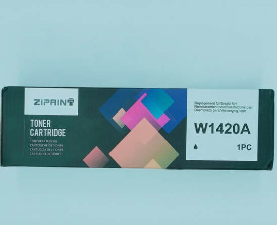 Сменный тонер Ziprin W1420A, совместимый картридж для принтеров, черная, высококачественная печать - Фото 1 Сменный тонер Ziprin W1420A, совместимый картридж для принтеров, черная, высококачественная печать - изображение 1