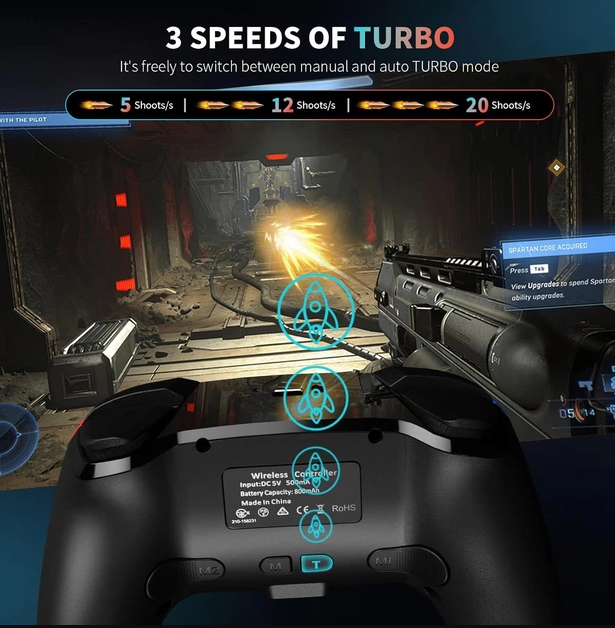 Игровой контроллер AceGamer SW01 Bluetooth для Nintendo Switch, PC, iOS, Android - Фото 5 Игровой контроллер AceGamer SW01 Bluetooth для Nintendo Switch, PC, iOS, Android - изображение 5