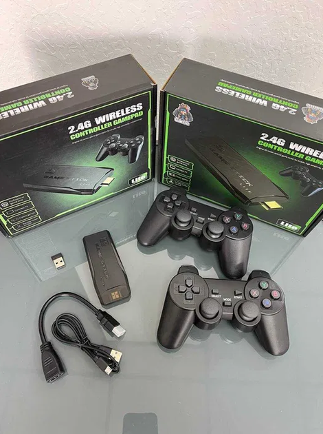 Игровая консоль Game Steak 4К M8 HDMI 64G 2.4g wireless 20000+ игр 2 джойстика - изображение 2