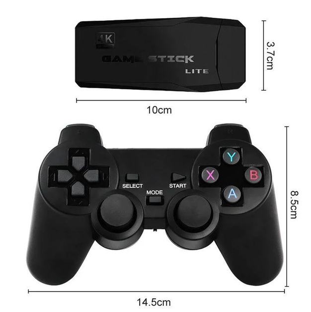 Игровая консоль Game Steak 4К M8 HDMI 64G 2.4g wireless 20000+ игр 2 джойстика - изображение 3
