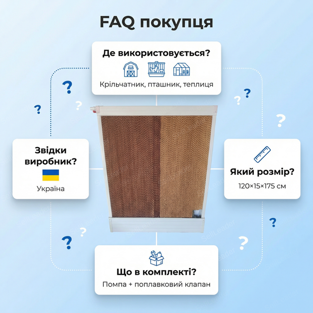 Паперова охолоджувальна панель 123х15х155 випарна для теплиць пташника кролів охолоджувальна целюлозна - Фото 4 Паперова охолоджувальна панель 123х15х155 випарна для теплиць пташника кролів охолоджувальна целюлозна - зображення 4