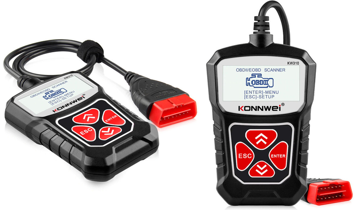Автосканер Konnwei KW310 для диагностики легковых автомобилей (EOBD, OBD2) - изображение 3